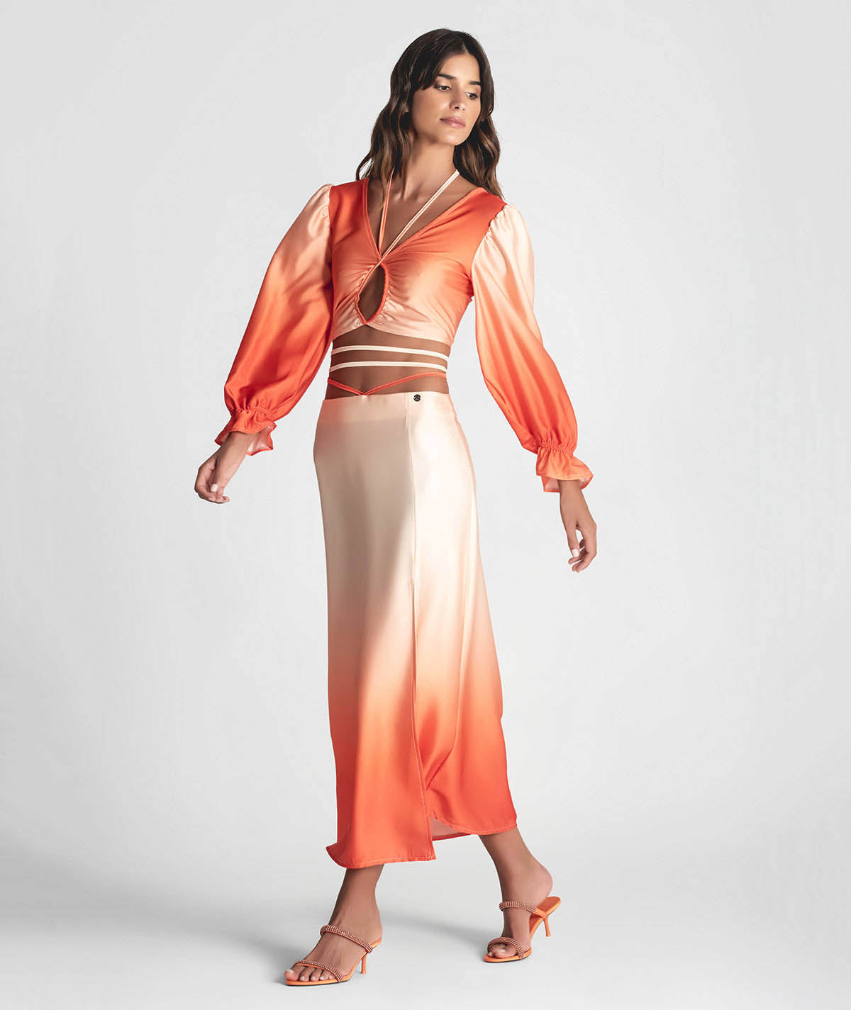 Skirt with ties 6233