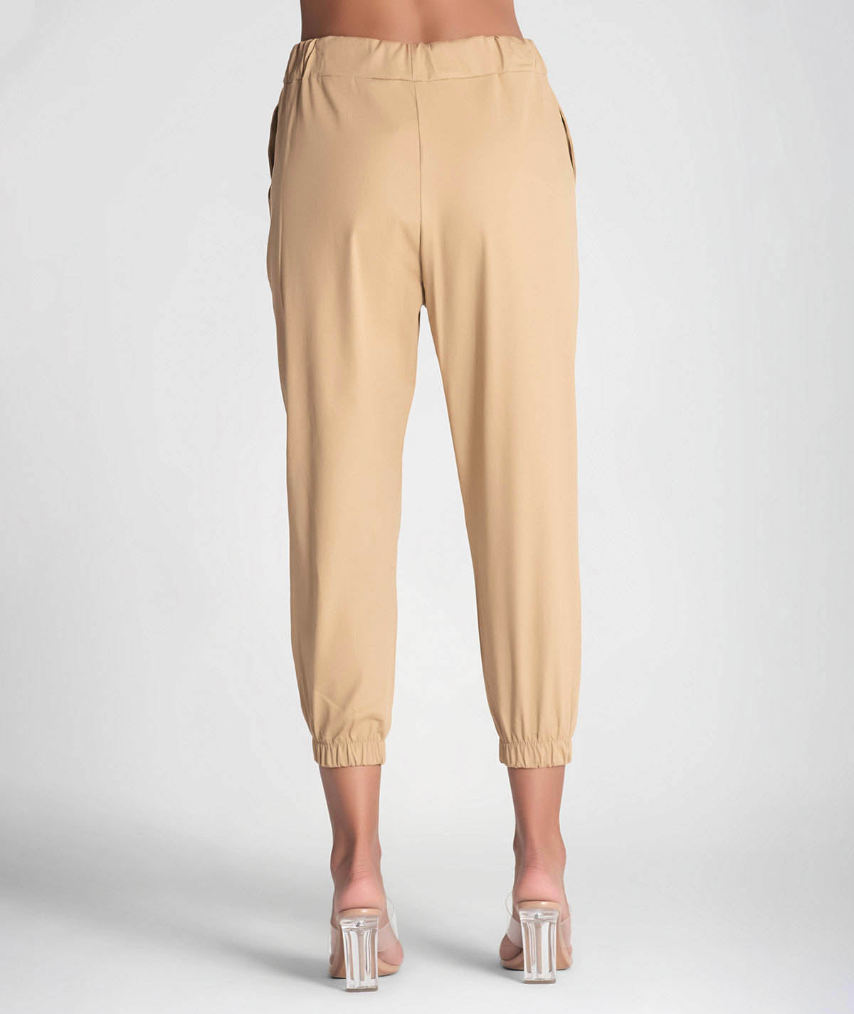 Calças jogger com cordão ajustável 6243