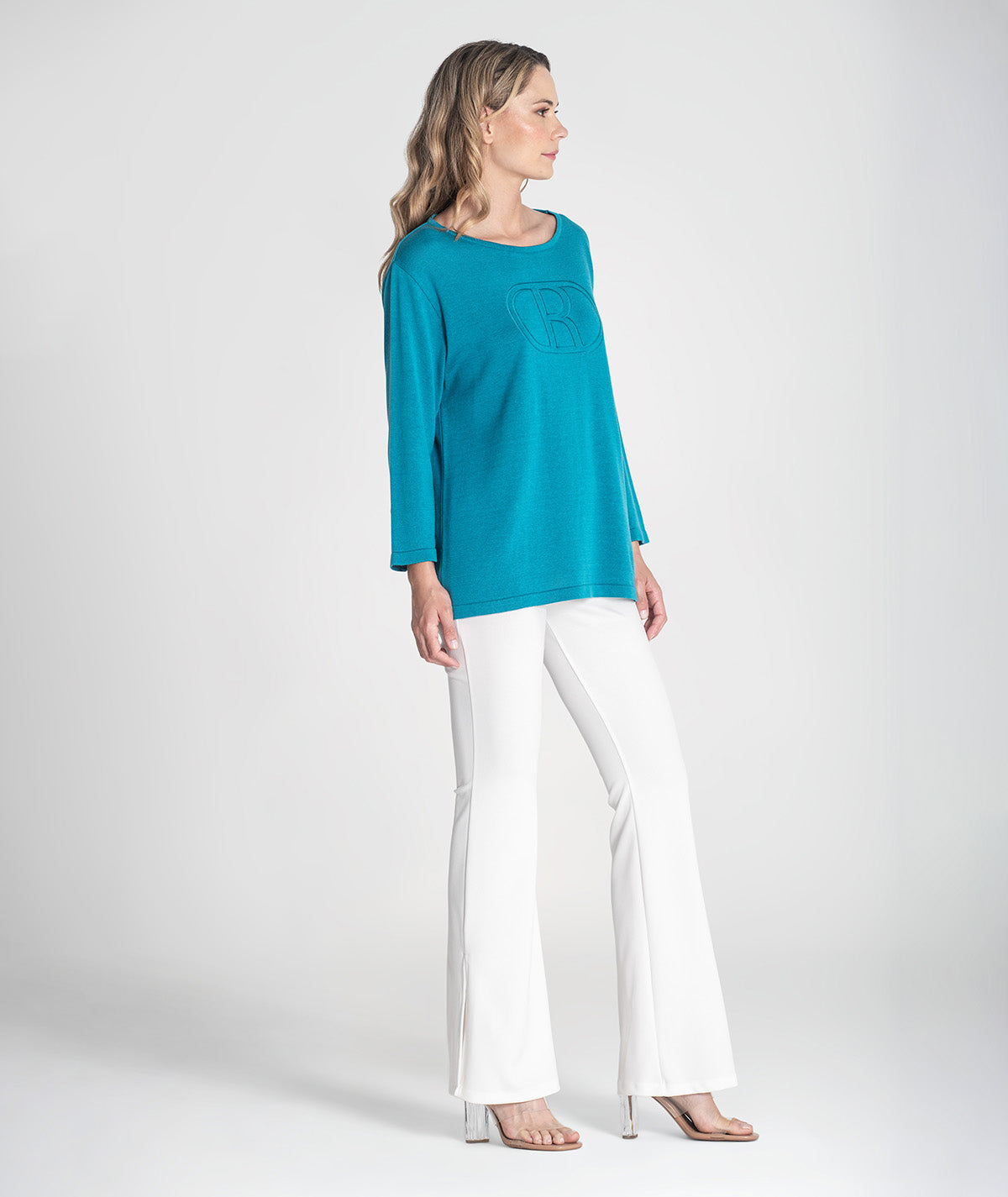 Calças boca de sino justas 6245