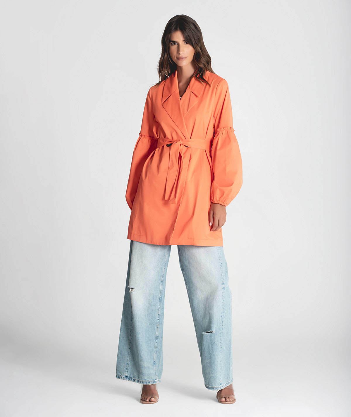 Gabardine mangas balão 6250