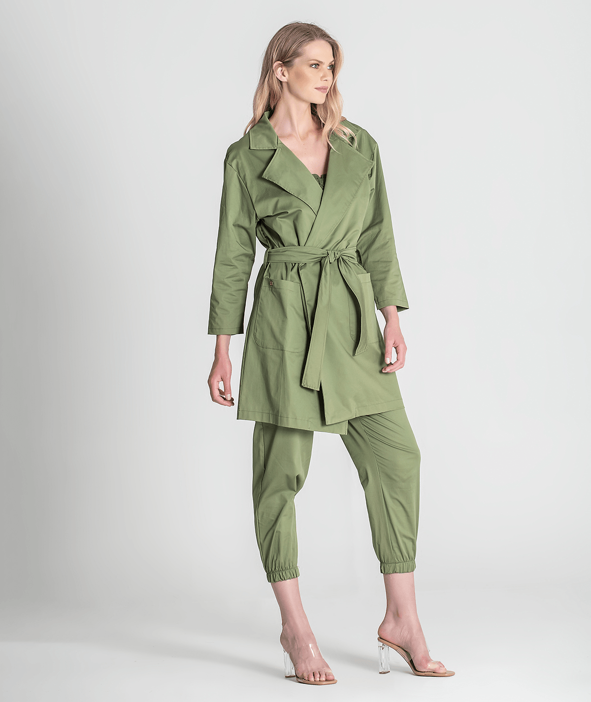 Jacket with adjustable belt 6251
