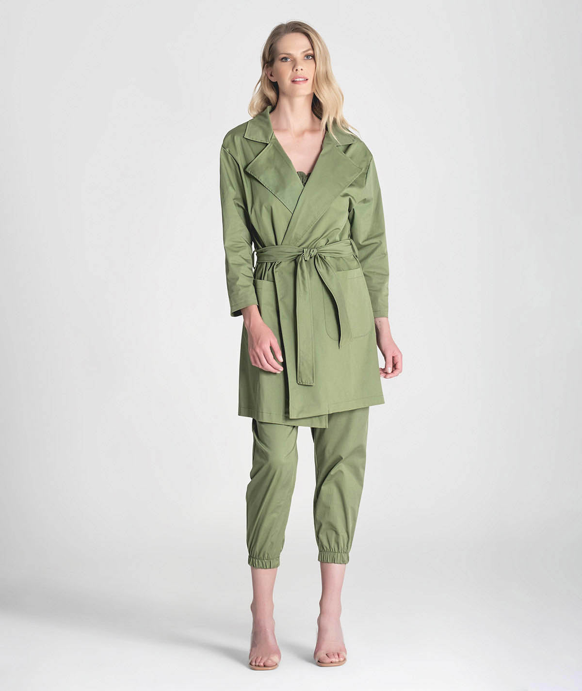Jacket with adjustable belt 6251