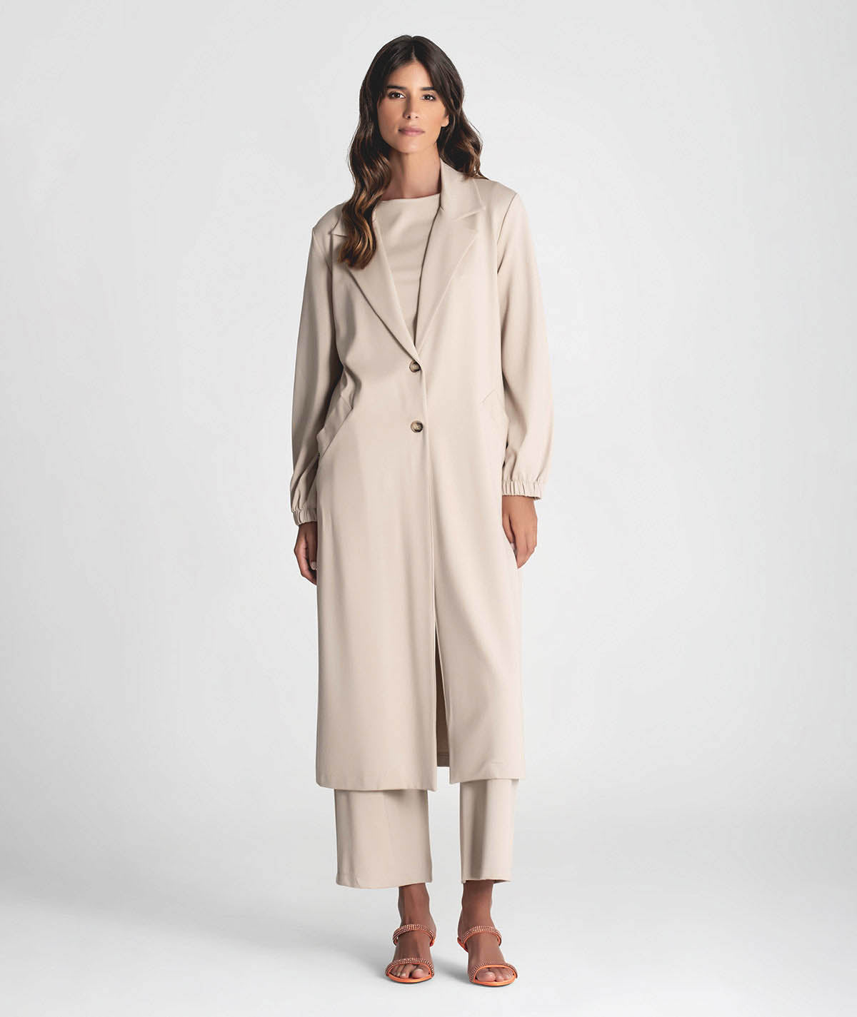 Long coat with buttons down the front 6252