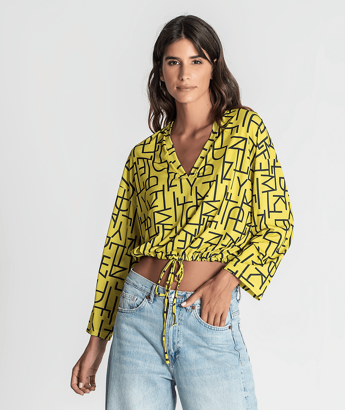 Blusa com atilhos no fundo 6253