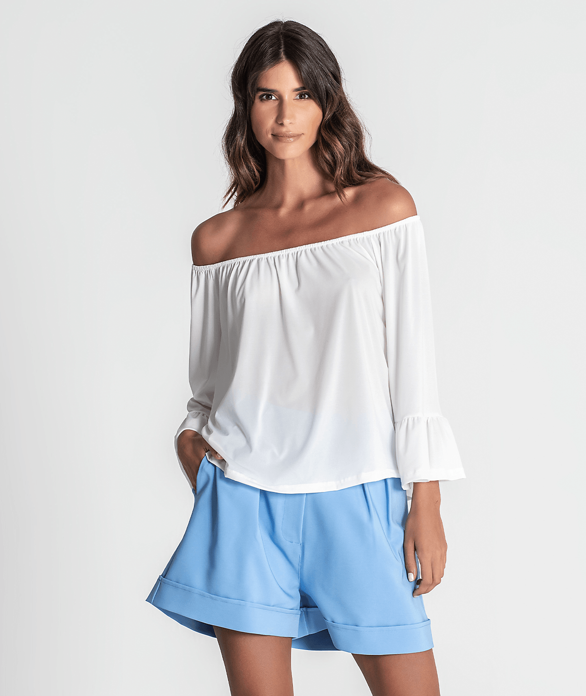 Off-the-shoulder blouse 6264
