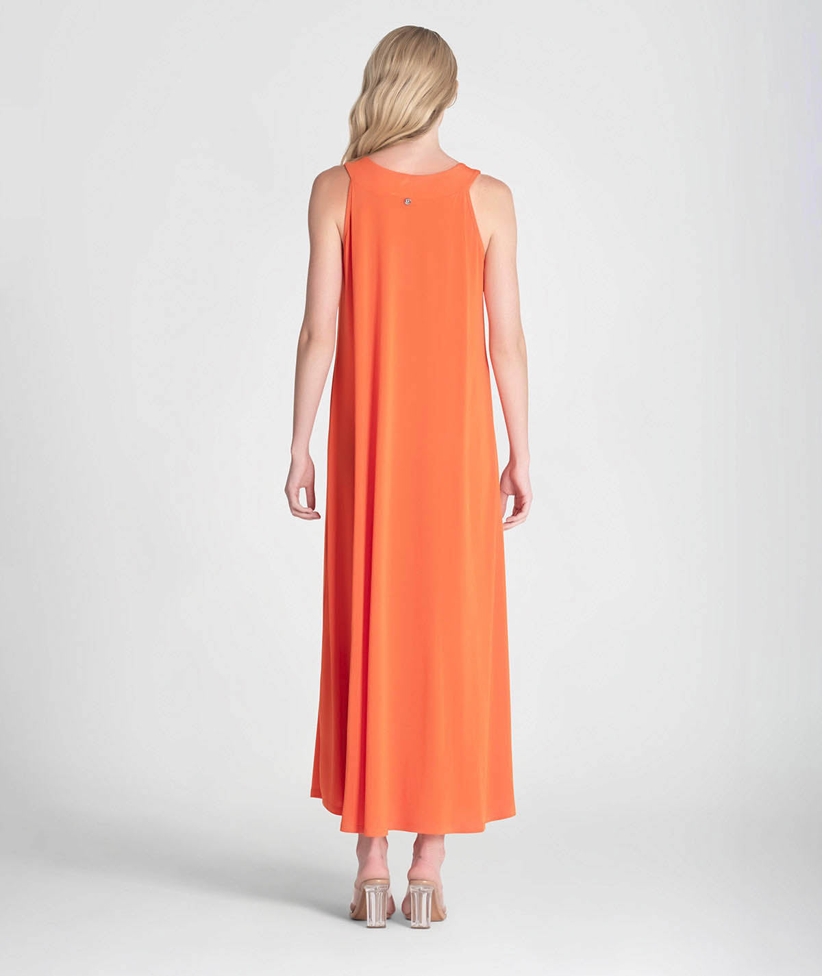 Vestido com faixa na frente a contraste 6271