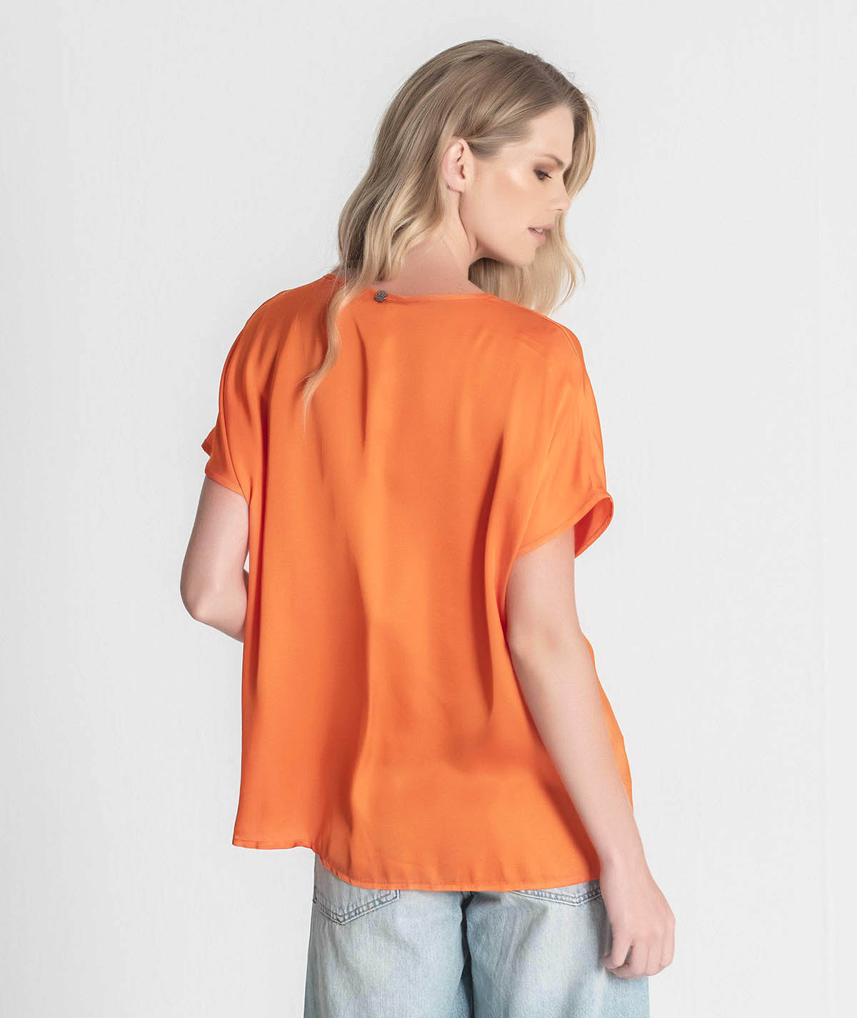 V-neck blouse with draping 6273
