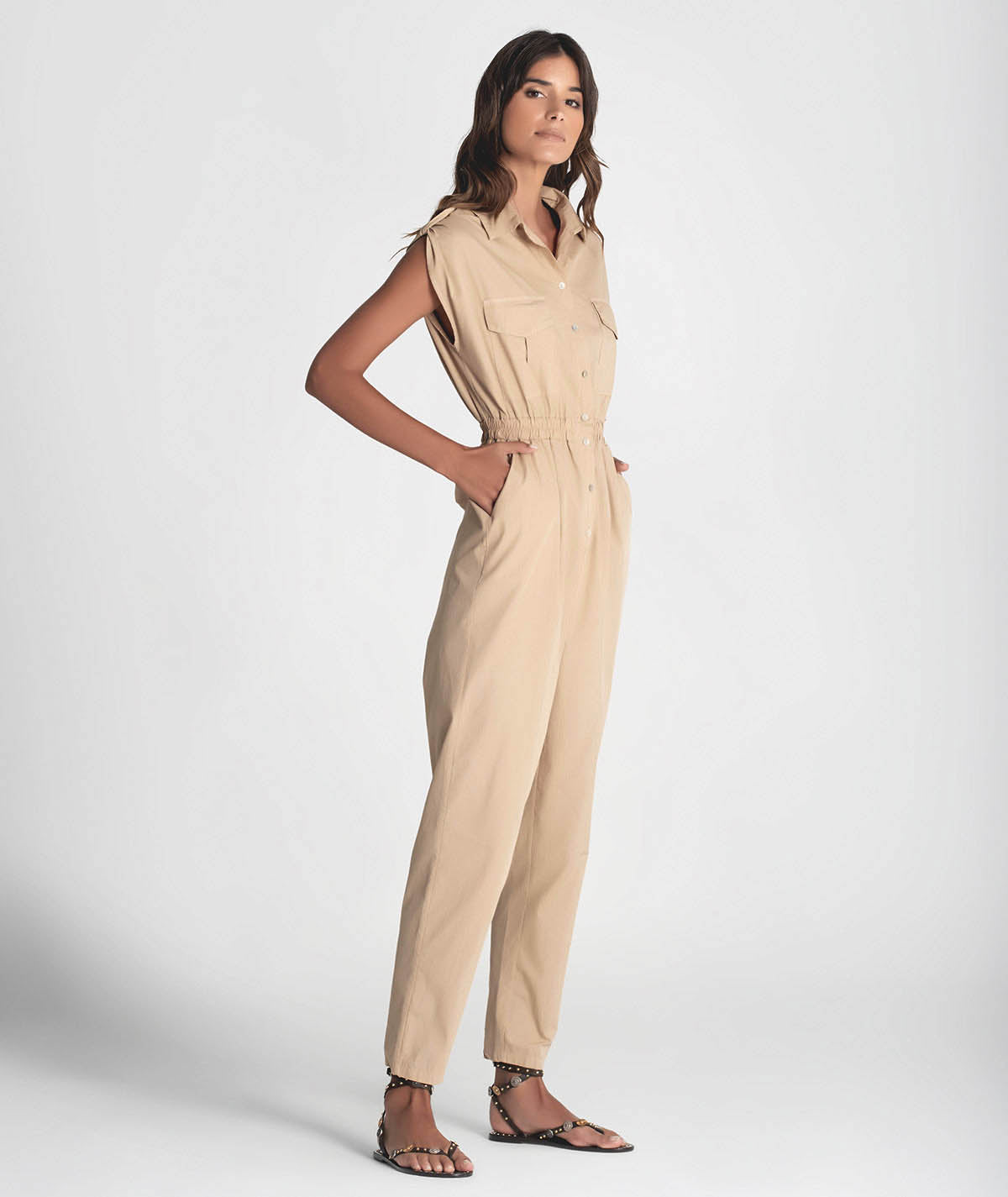 Jumpsuit with buttons down the front 6285