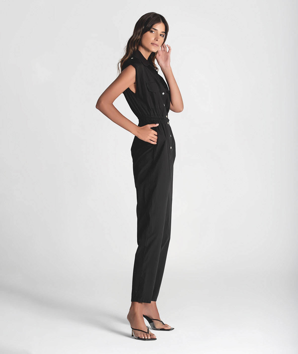 Jumpsuit with buttons down the front 6285