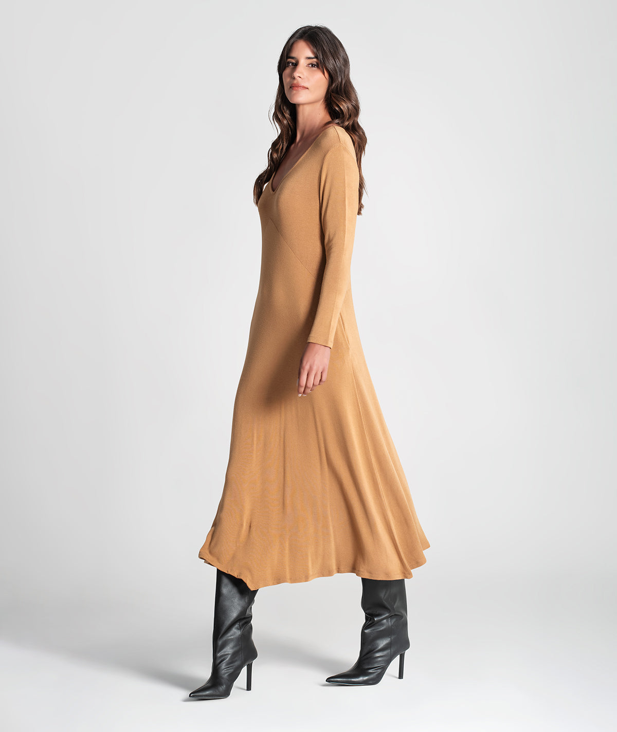 Vestido decote em v 6300