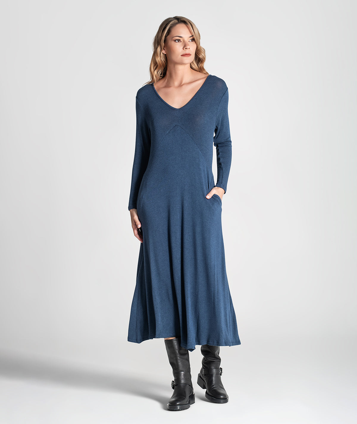 Vestido decote em v 6300