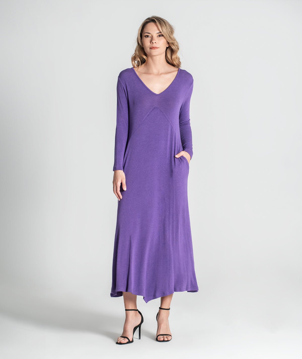 Vestido decote em v 6300