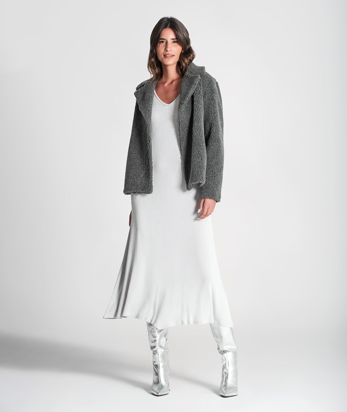 Vestido decote em v 6300