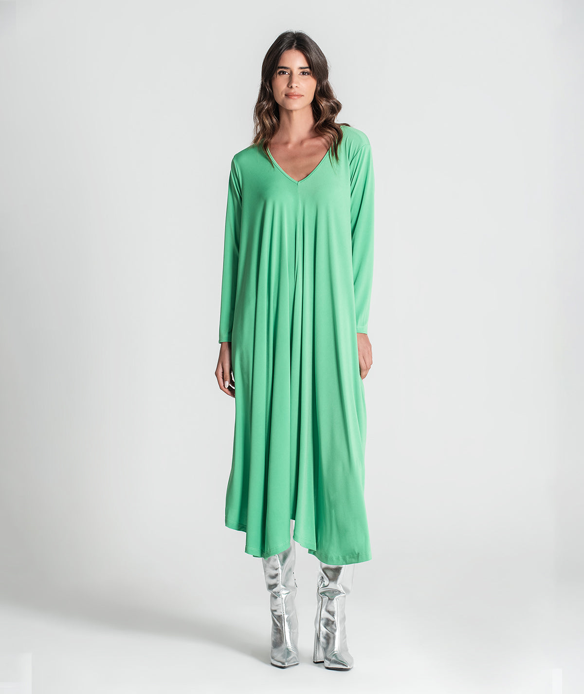 Vestido decote em v 6307