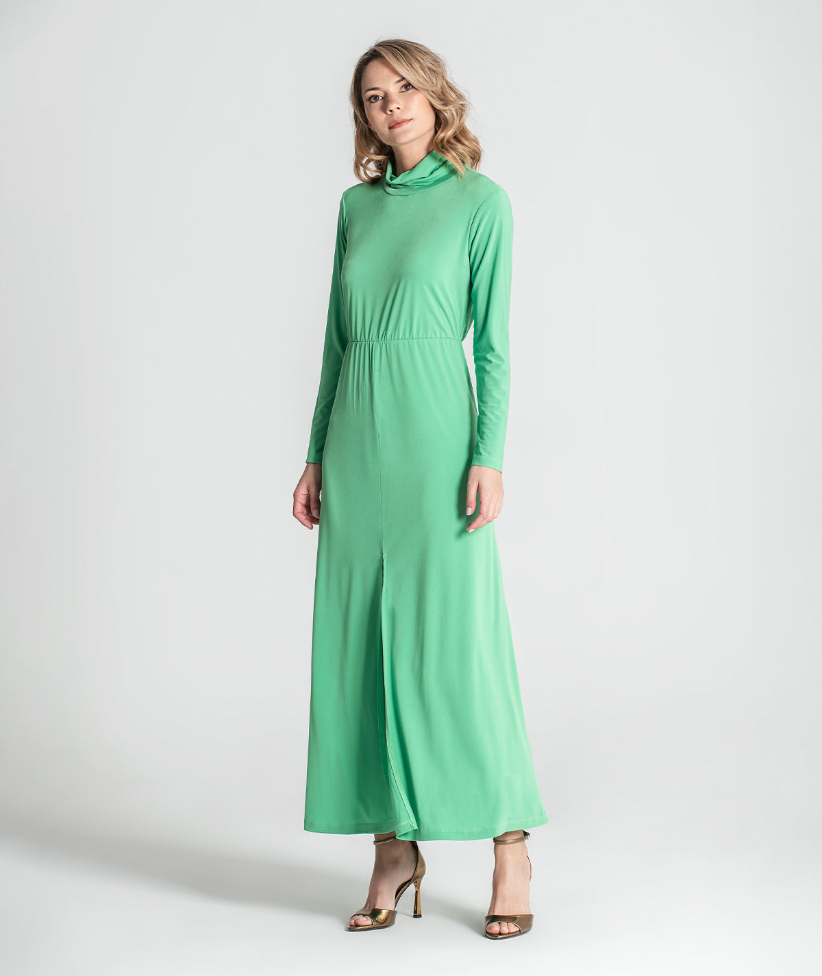 Vestido gola alta 6309