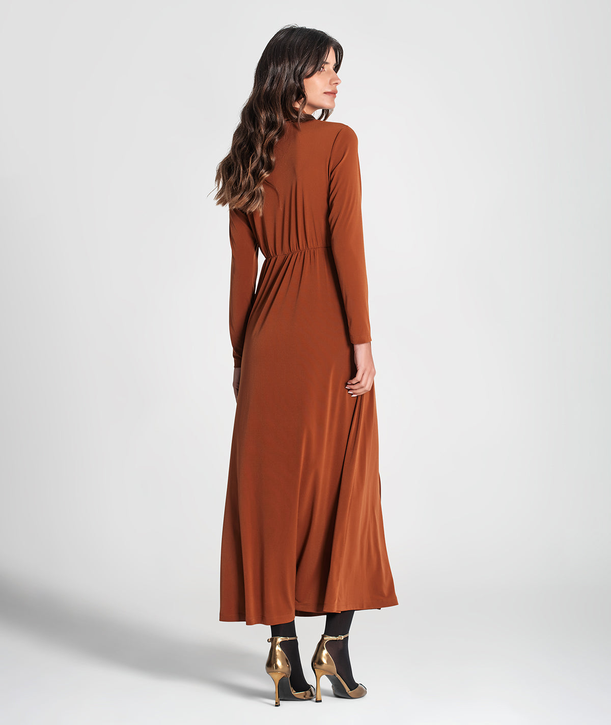 Vestido gola alta 6309