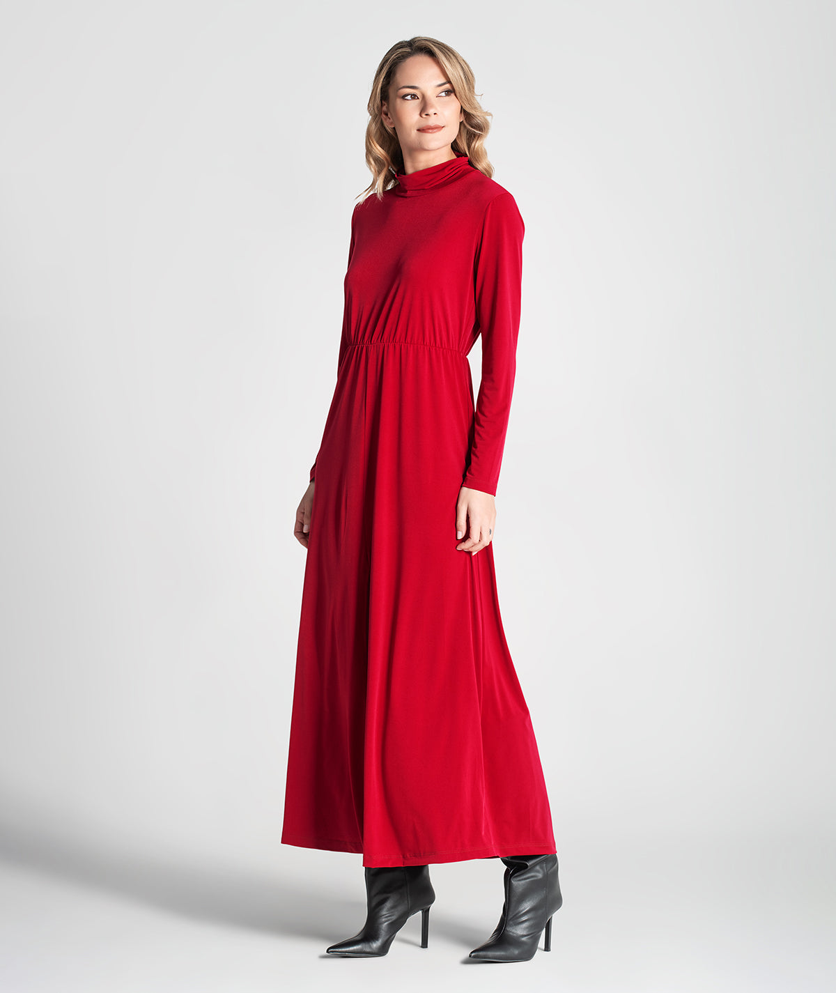 Vestido gola alta 6309