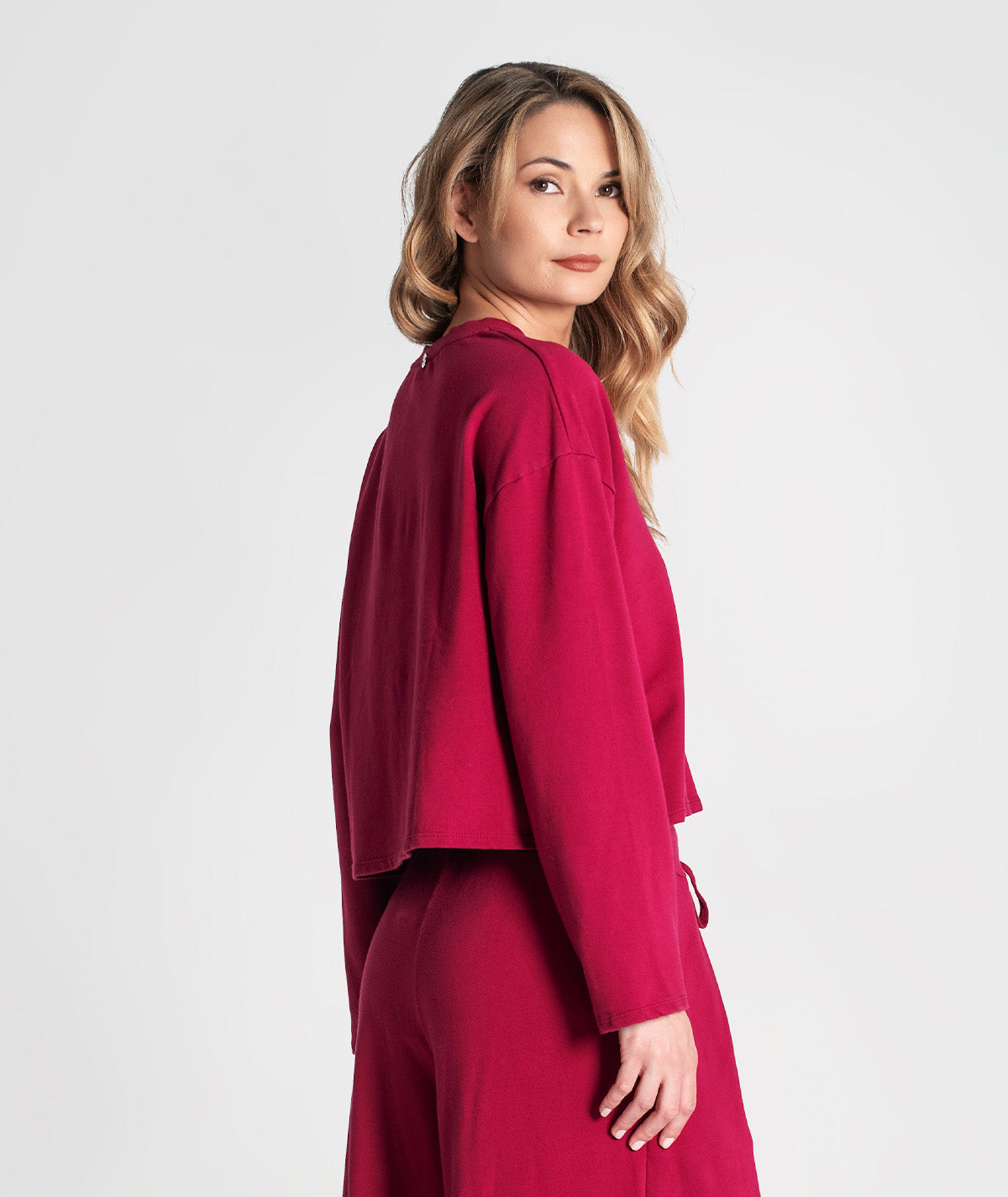 Sweater decote em v com bolso 6319