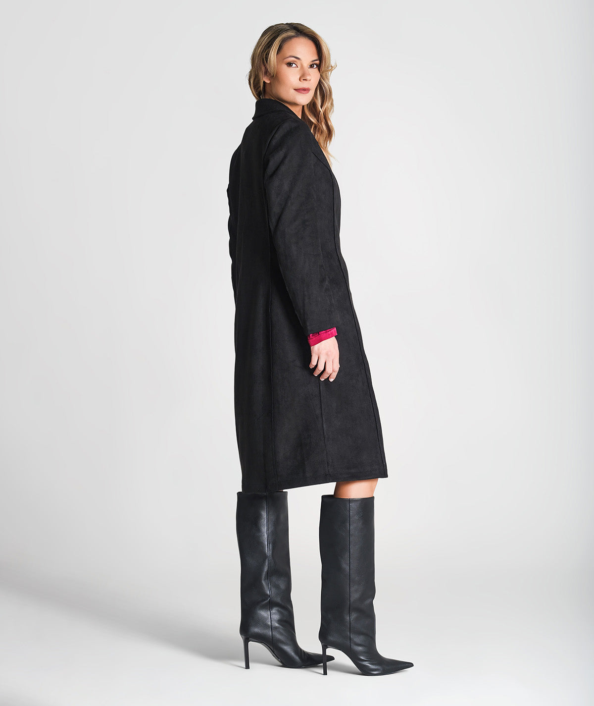 Casaco comprido com botão 6347