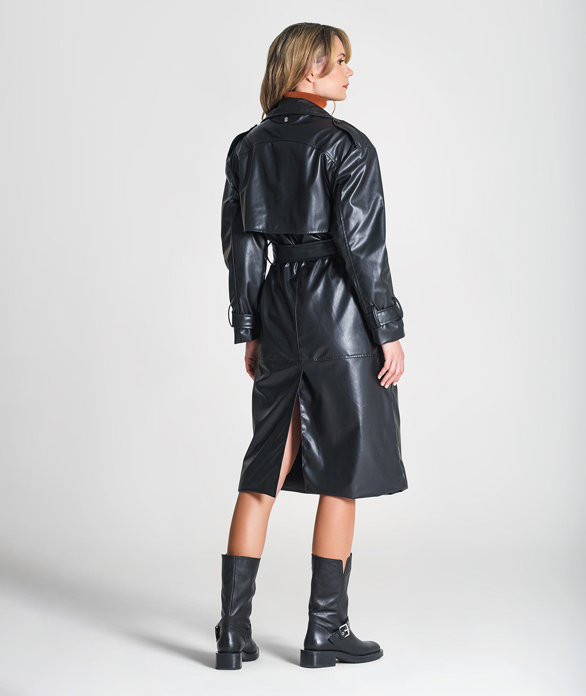 Trench coat com cinto amovível 6362