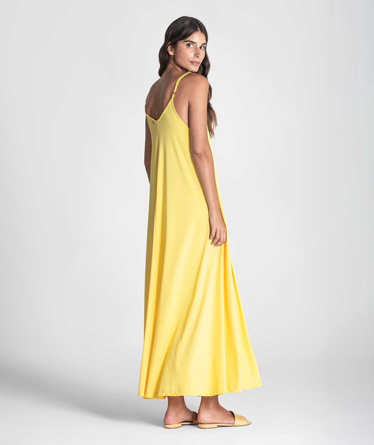 Vestido comprido com alças ajustáveis 6369