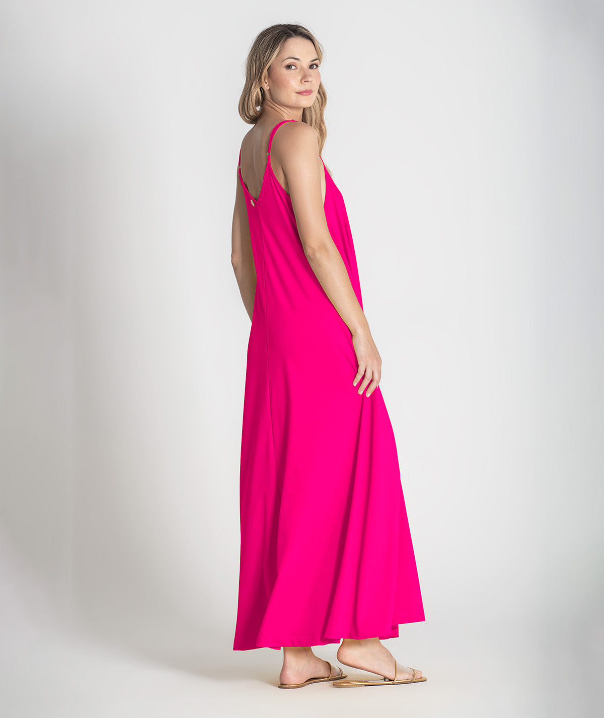 Vestido comprido com alças ajustáveis 6369