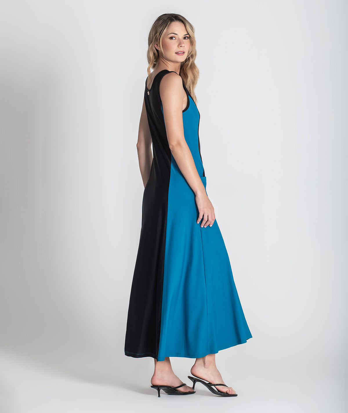 Vestido colorblock 6372