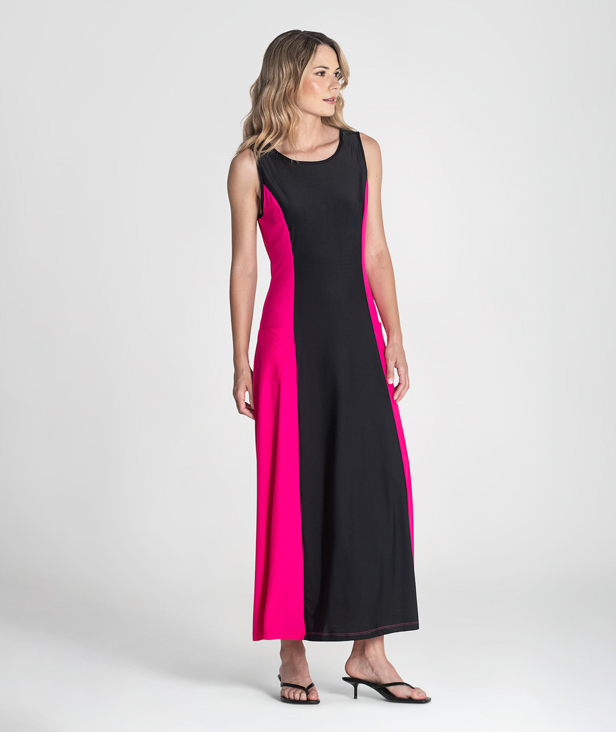 Vestido colorblock 6372