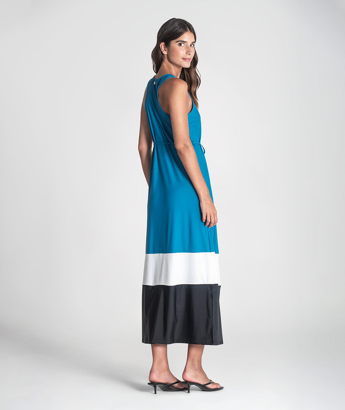 Vestido tricolor 6373