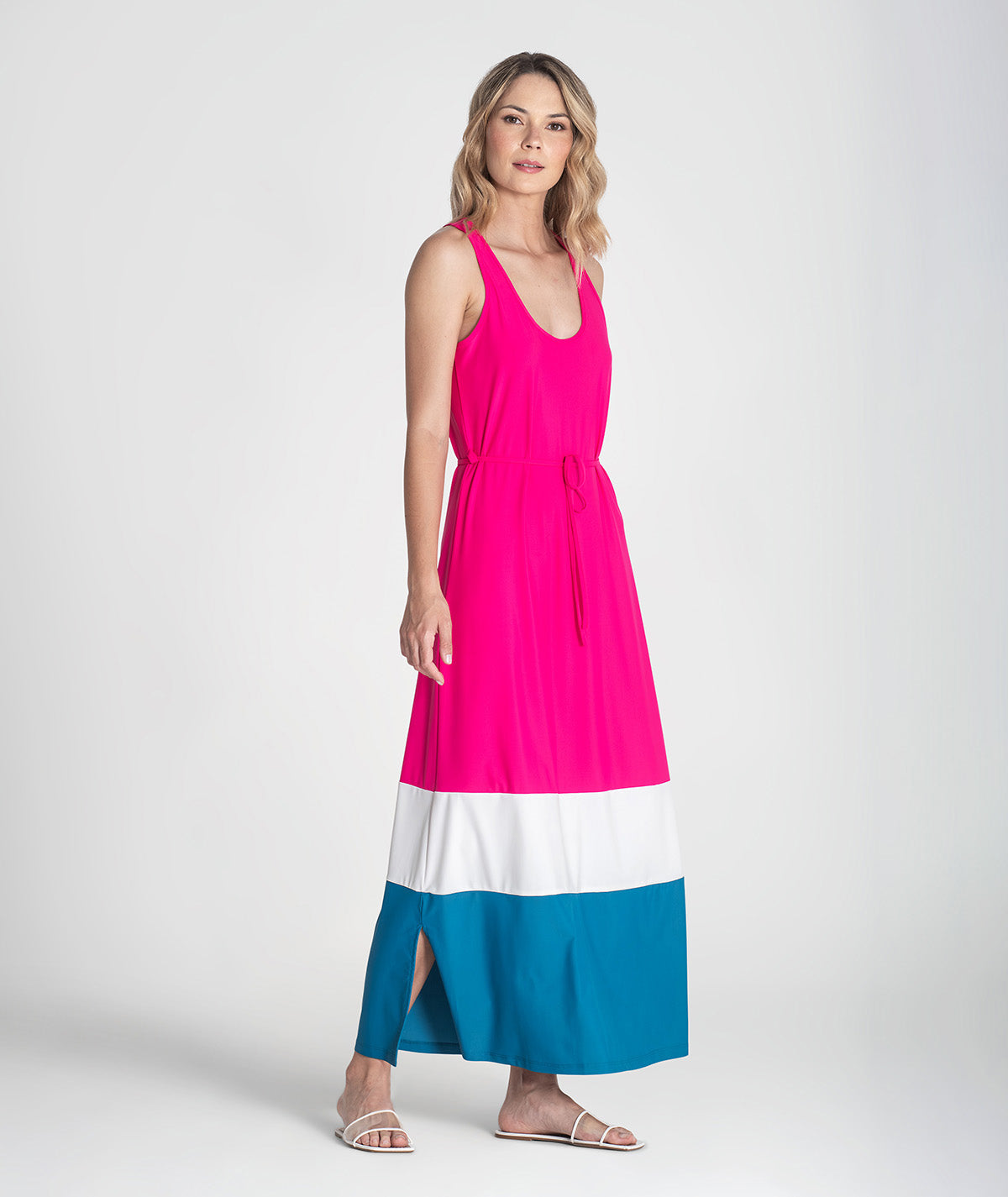 Vestido tricolor 6373