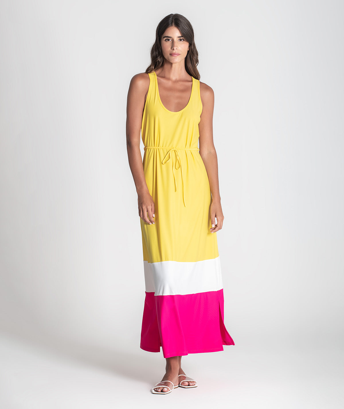 Vestido tricolor 6373