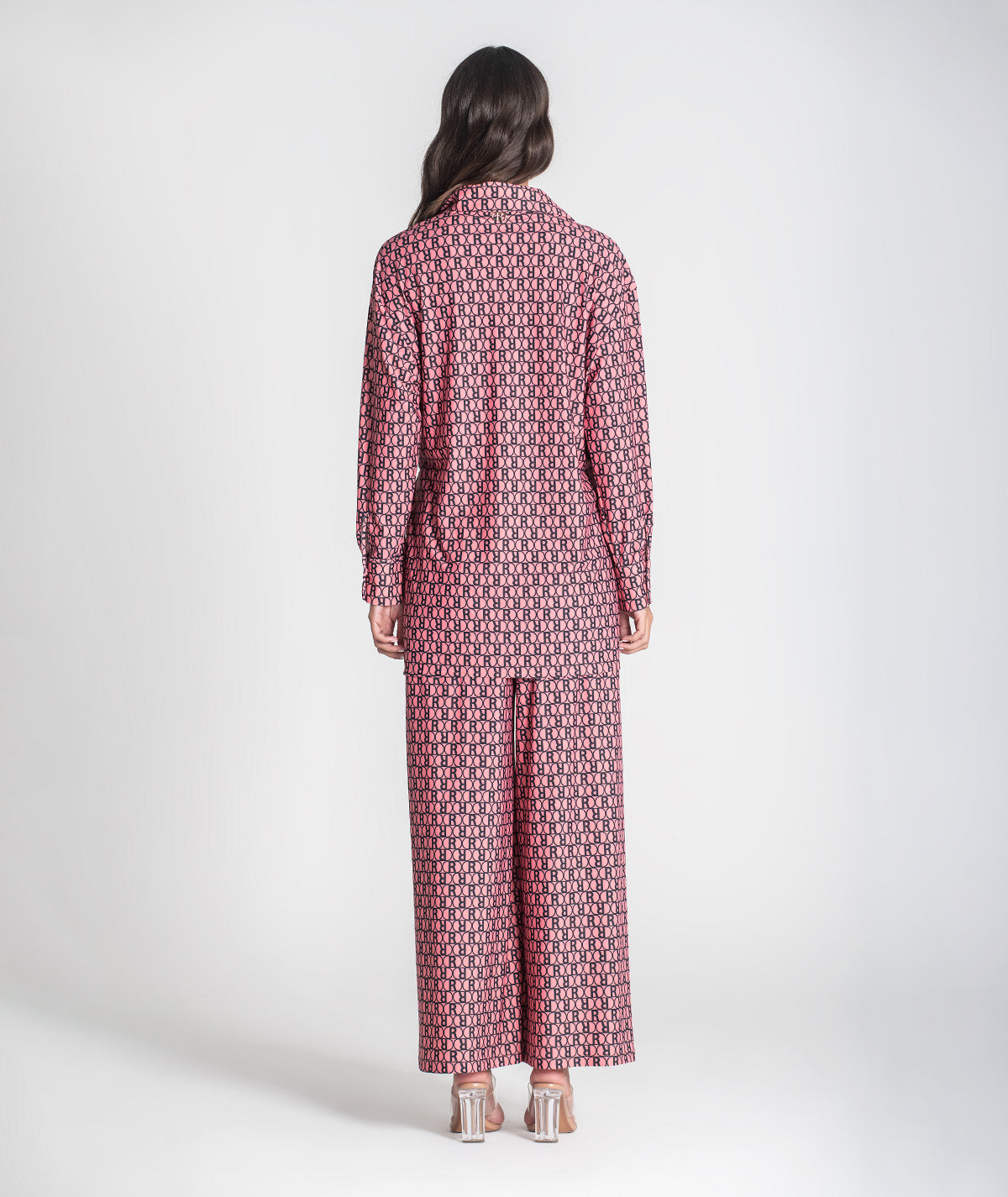 Casaco cruzado com padrão r 6374