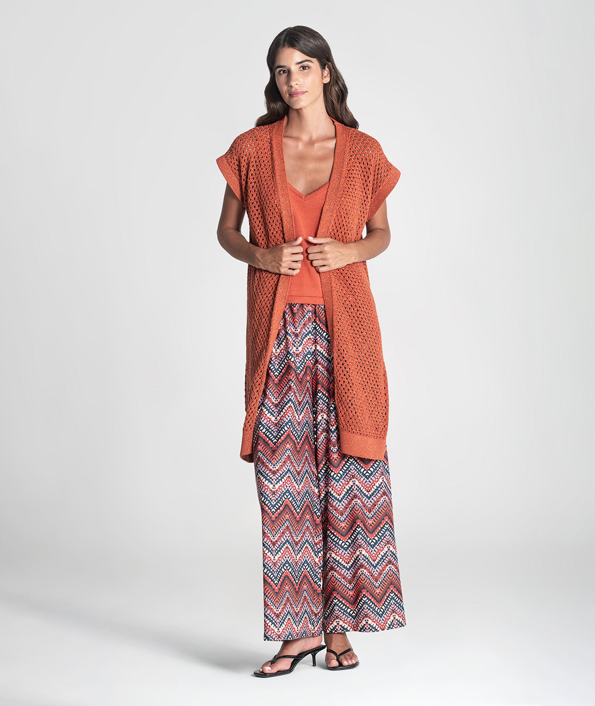 Calças com padrão étnico 6384