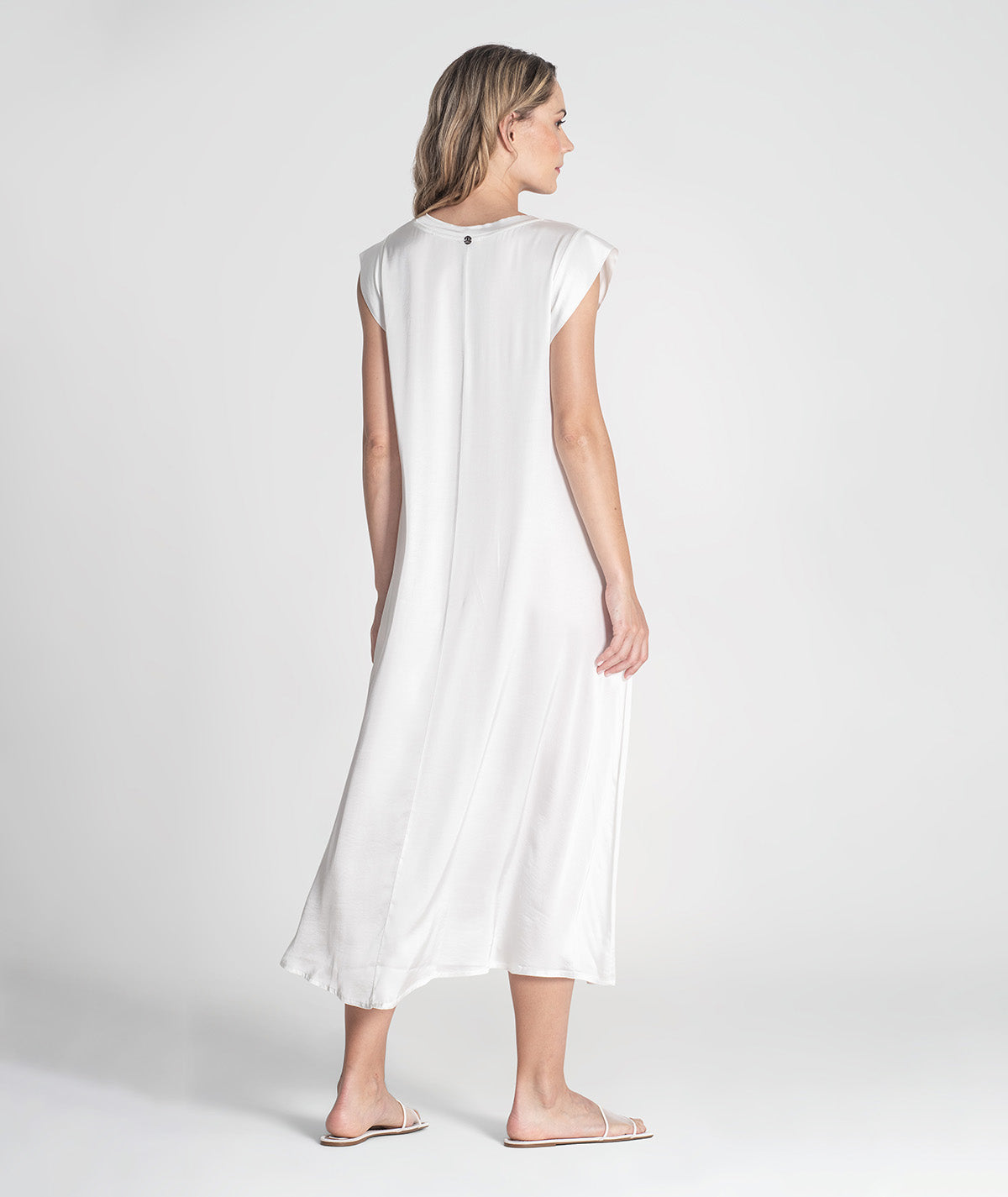 Vestido decote em v 6387