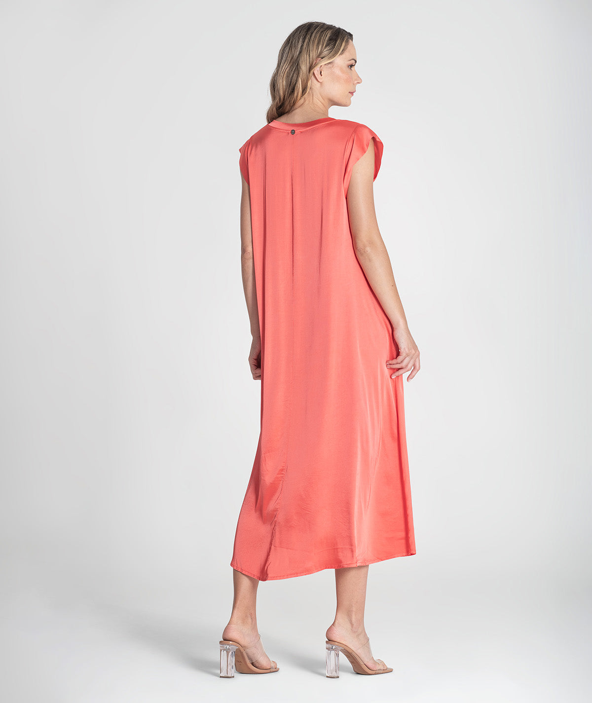 Vestido decote em v 6387