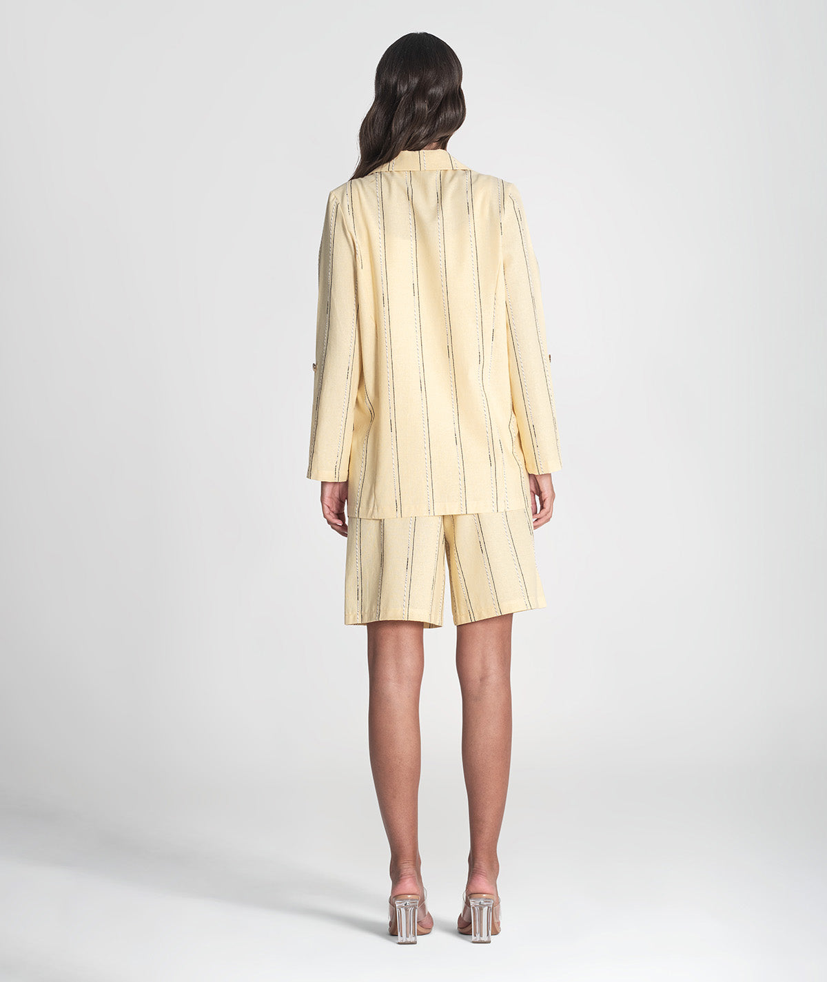 Blazer riscas com mangas ajustáveis 6396