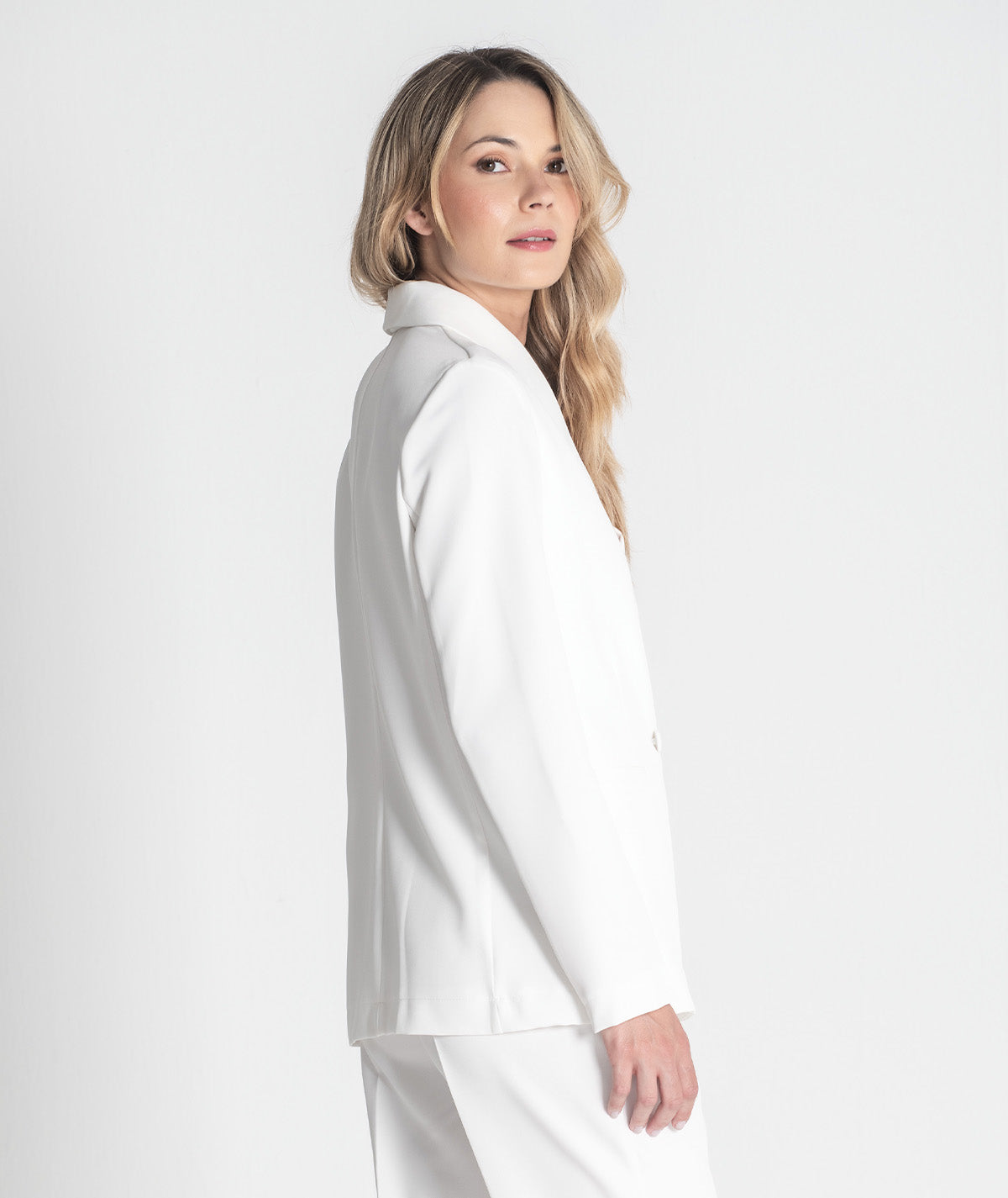 Blazer com botões e bolsos na frente 6405