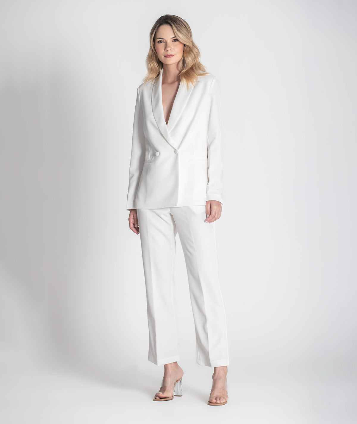 Blazer com botões e bolsos na frente 6405