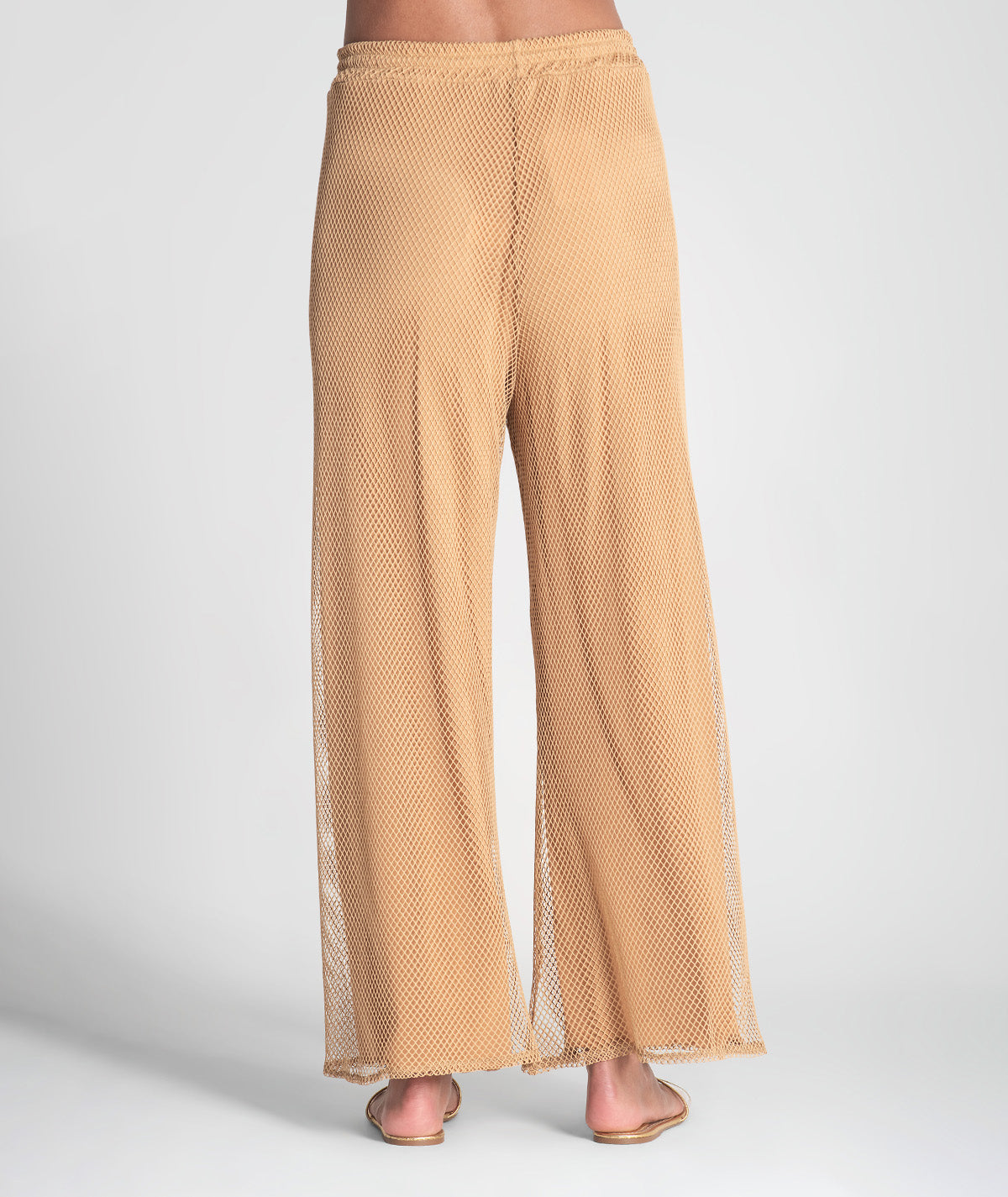 Calças perfuradas com cordão 6418