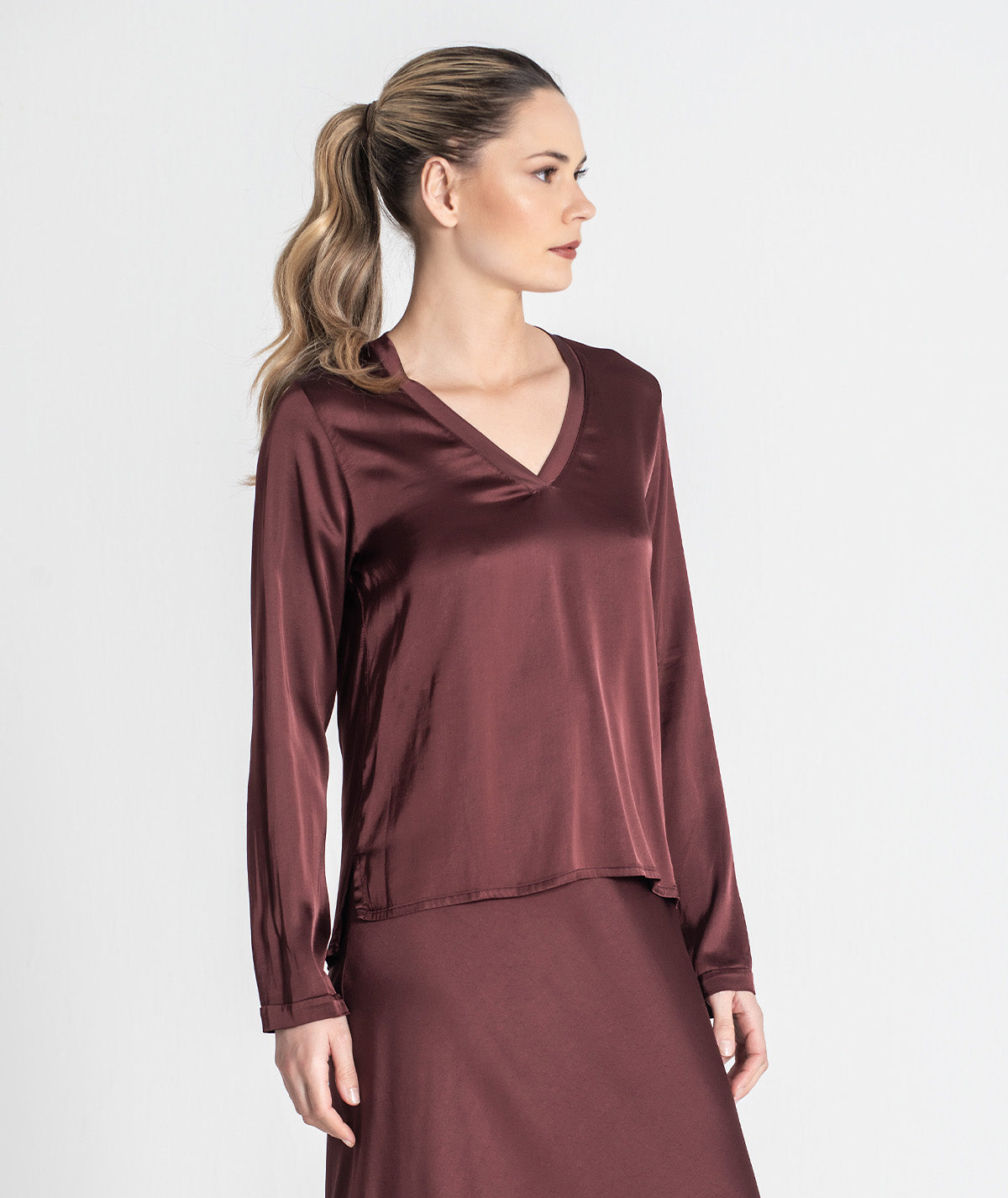 Blusa decote em v 6420