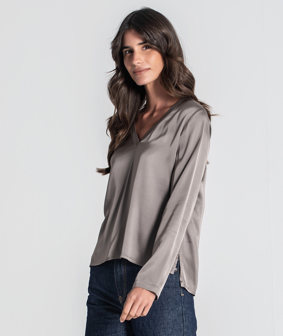 Blusa decote em v 6420