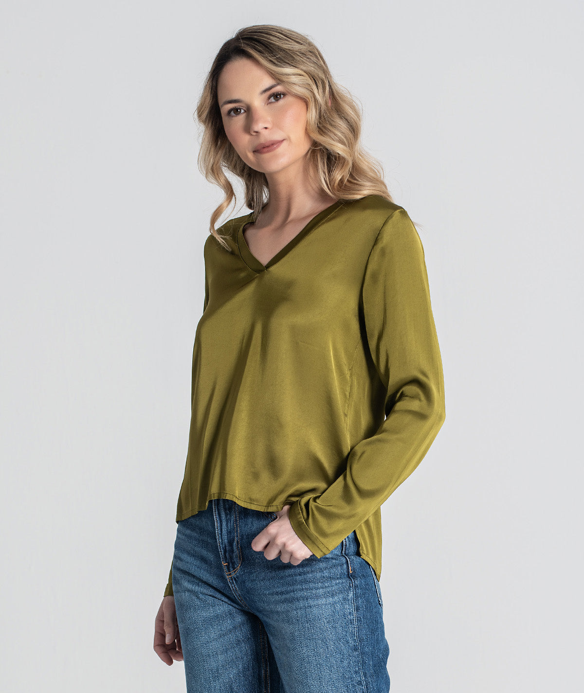 Blusa decote em v 6420