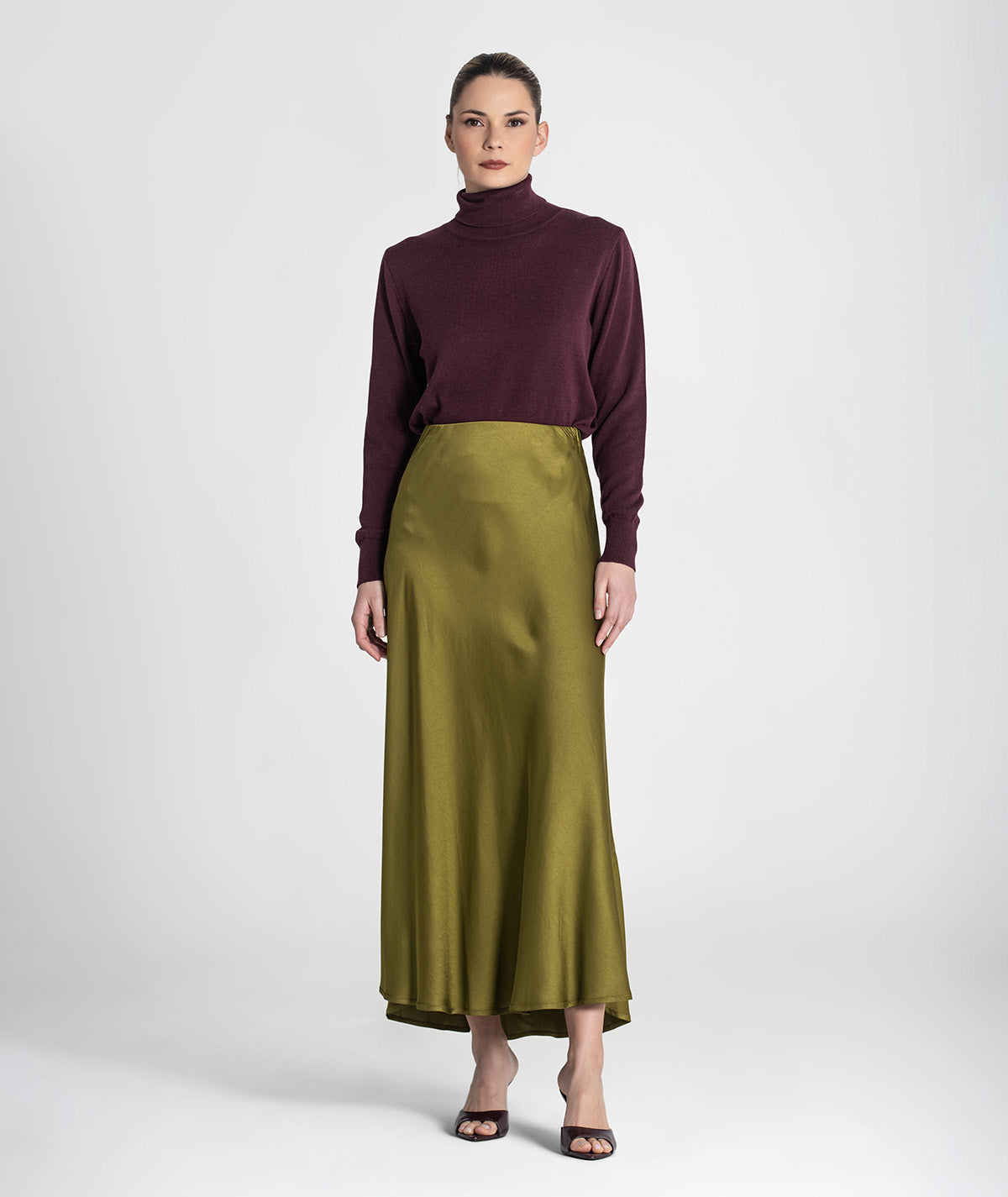Long skirt with elastic waistband 6425
