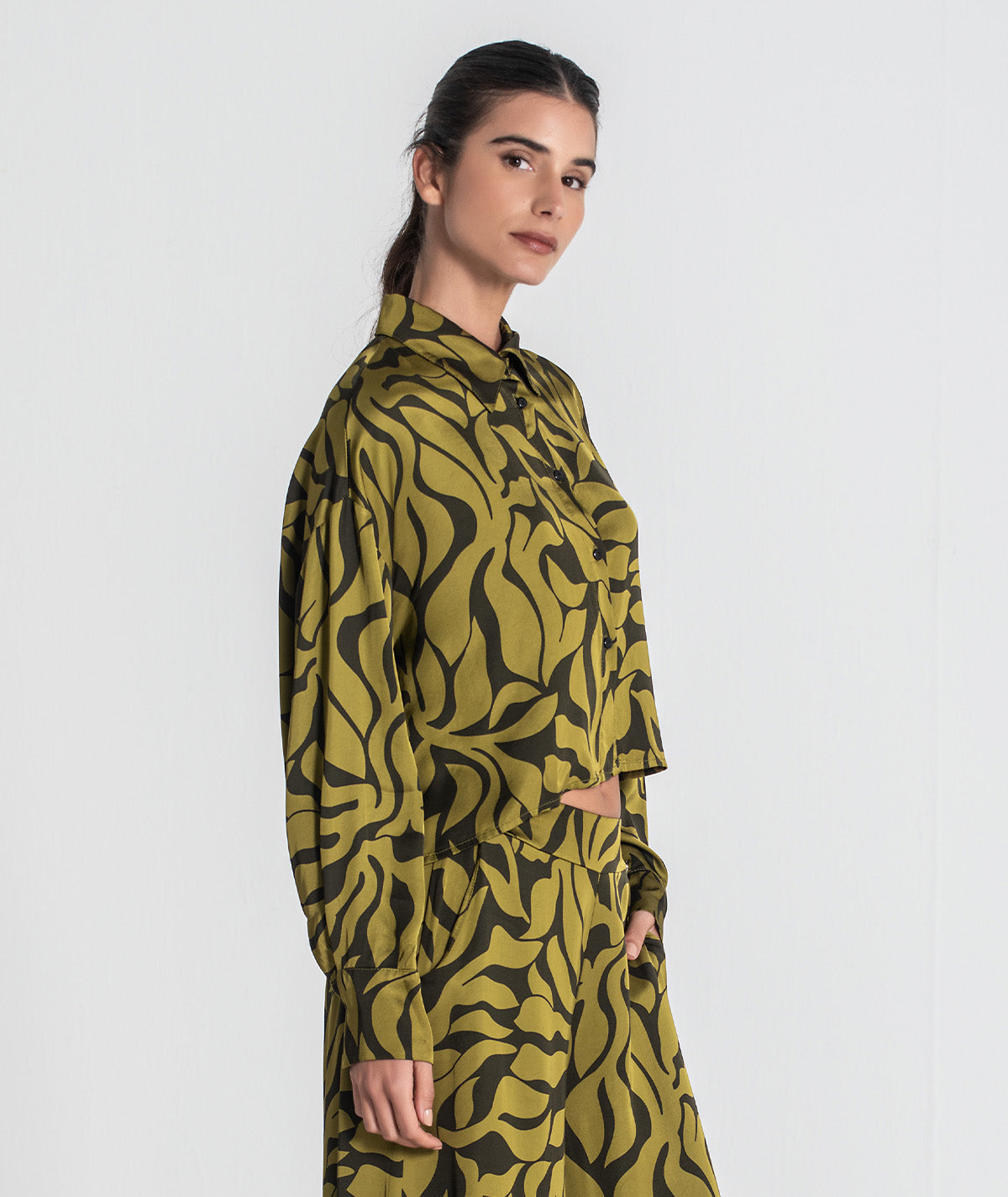 Blusa com padrão floral 6427
