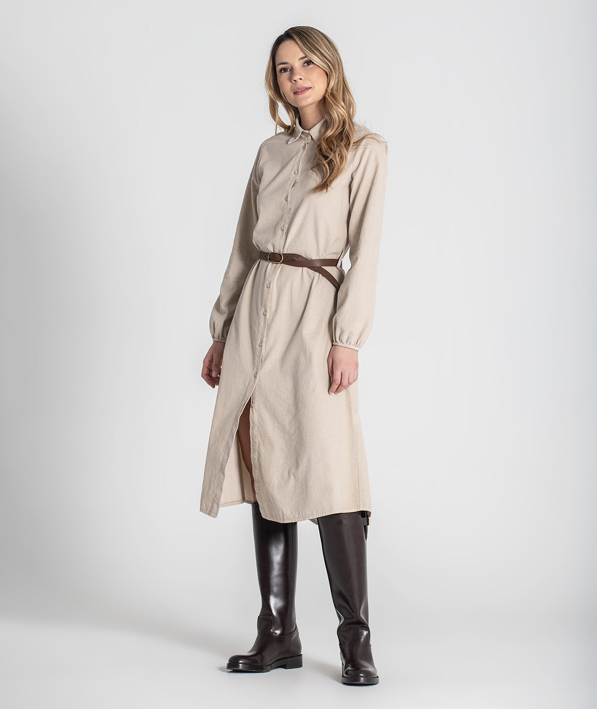 Vestido com cinto 6434