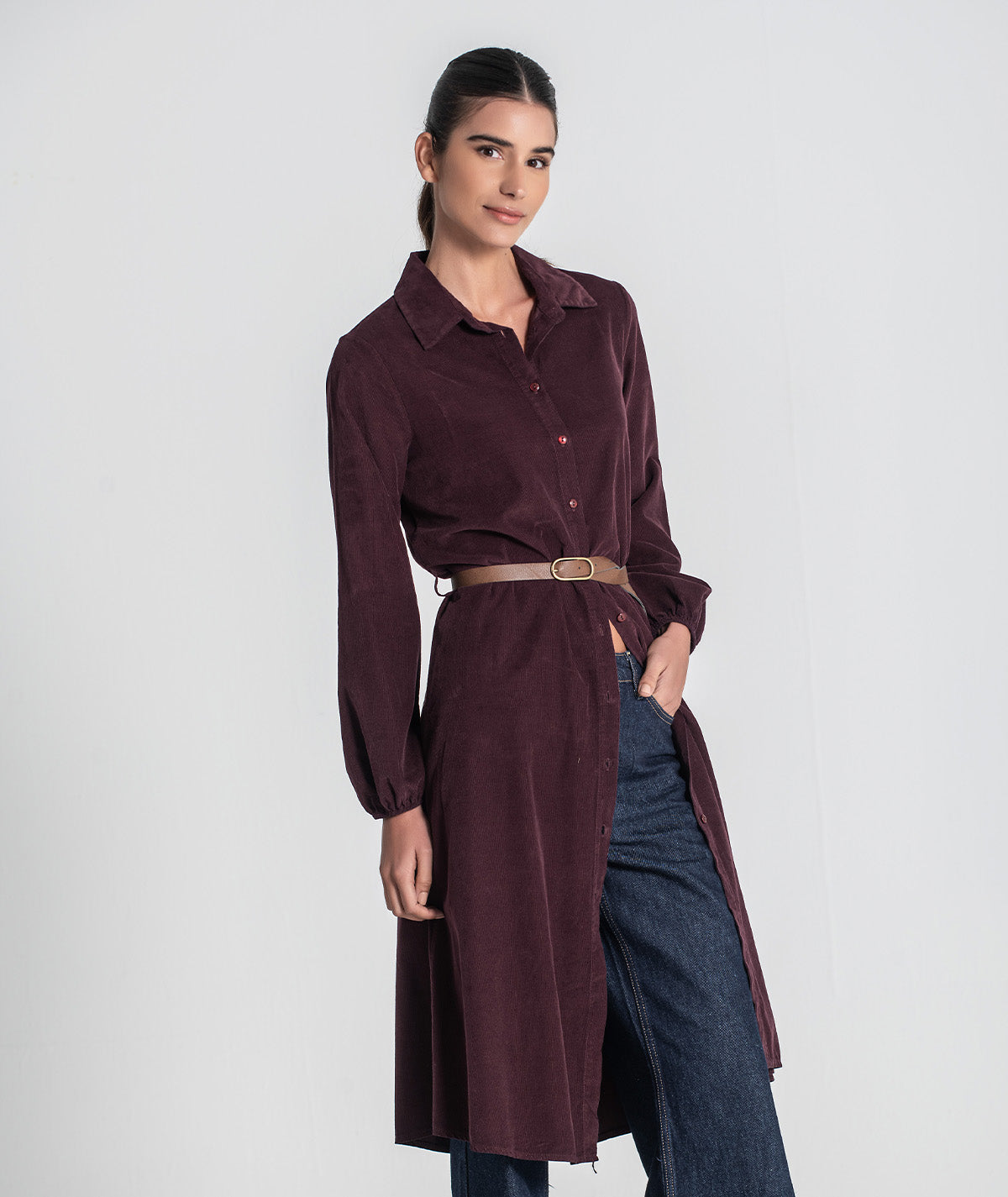 Vestido com cinto 6434