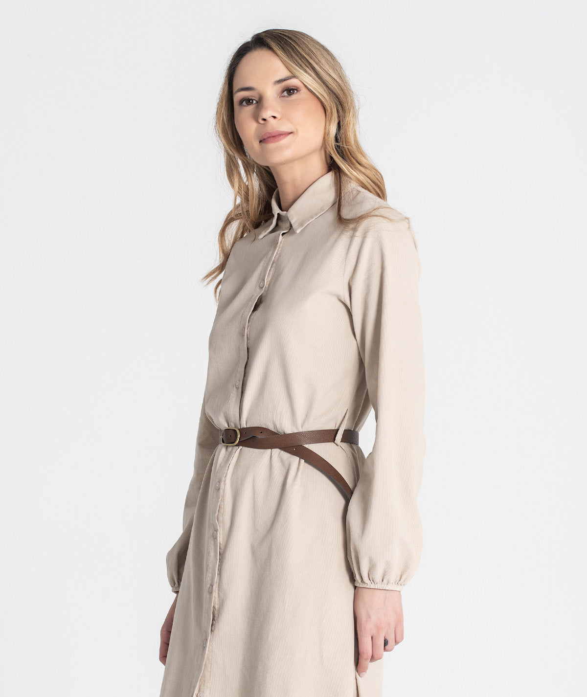 Vestido com cinto 6434