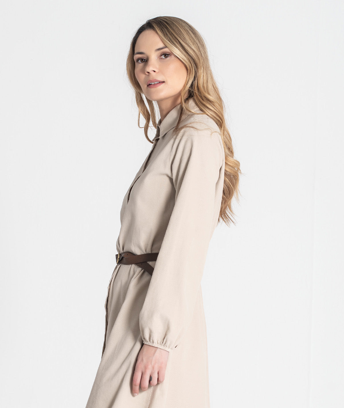 Vestido com cinto 6434