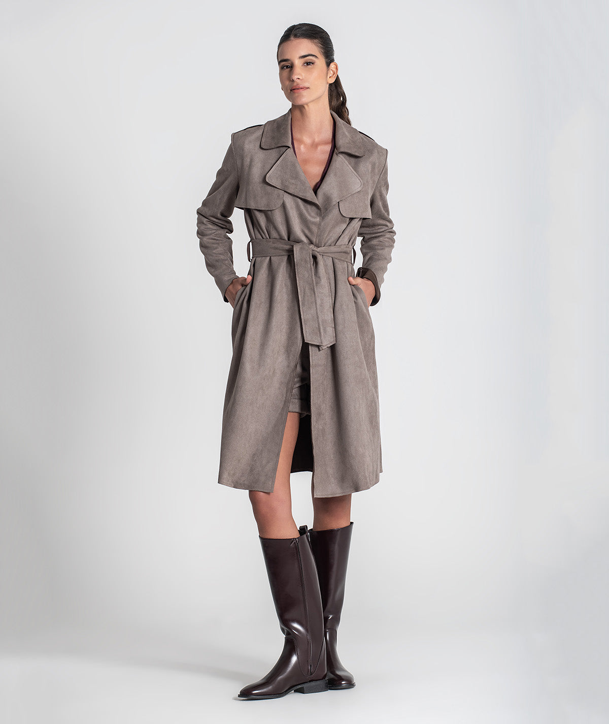 Trench coat com cinto 6437