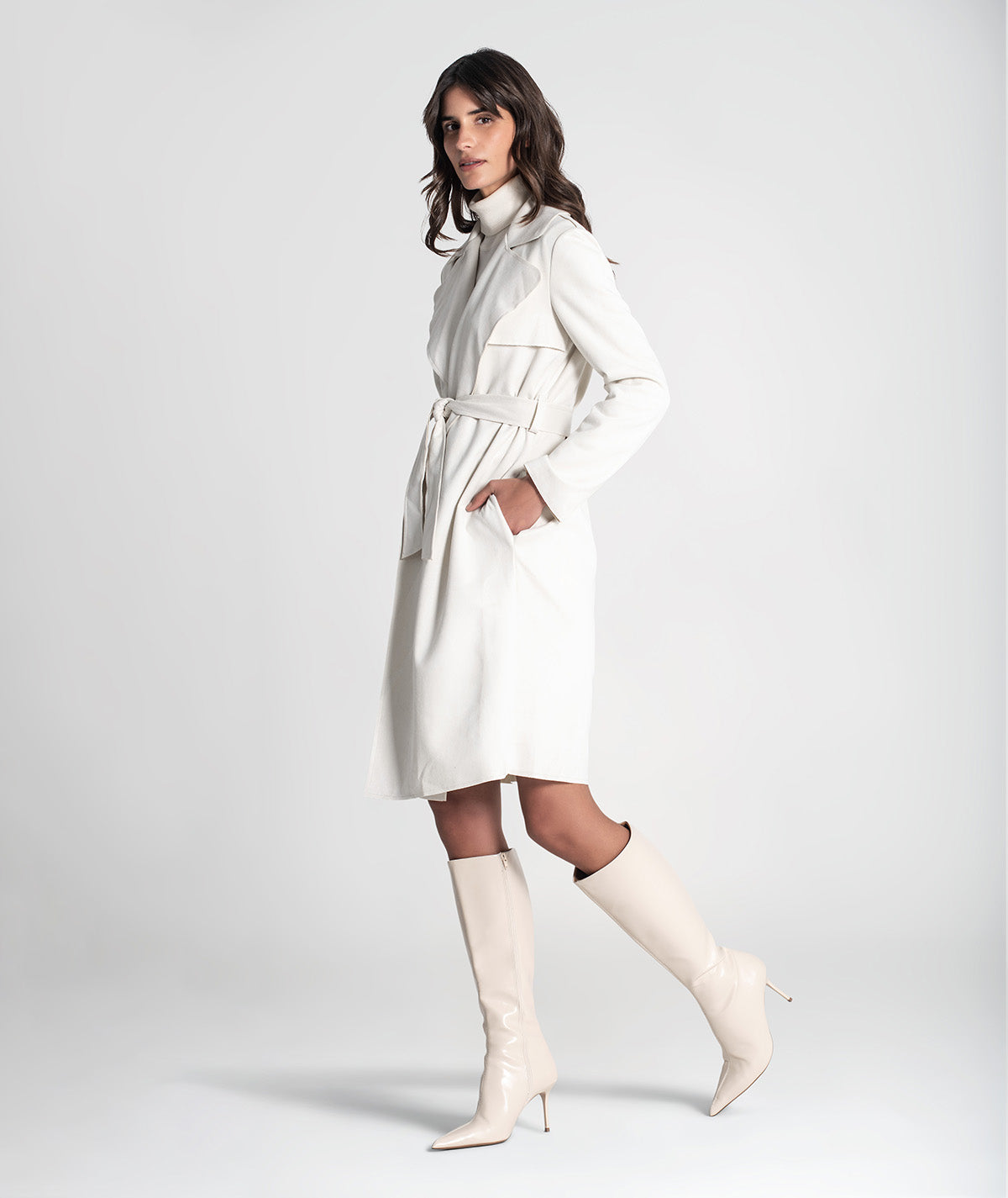 Trench coat com cinto 6437